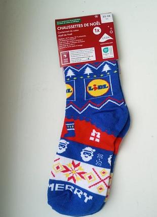 Носки новогодние lidl махра. 2