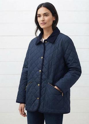 1.стильная стеганая куртка с вельветовым воротником.куртка в стиле barbour / барбур