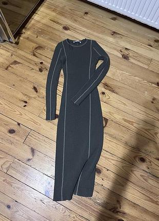 Сукня zara в рубчик