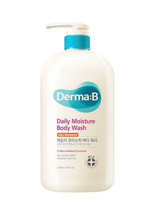 Гель для душу derma:b daily moisture body wash juicy mandarine, 1000 мл