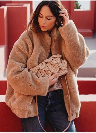 Тепла шуба дублянка zara 3