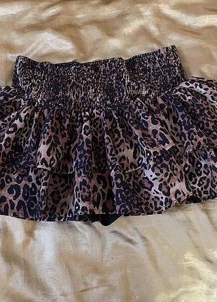 Леопардова у2к міні-спідниця. cider. розмір м