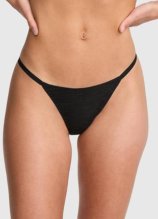 Бесшовные трусики стринги victoria’s secret pink с узором