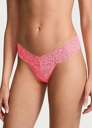 Кружевные трусики тонг victoria's secret