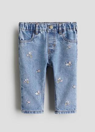 Джинси для дівчинки з нашивкою від h&m