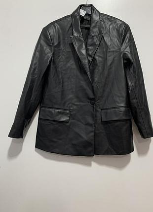 Жакет з еко шкіри zara