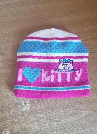 Шапка для дівчаток kitti демісезонна