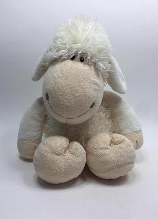 Мягкая меховая игрушка знаменитая овечка бренда nici jolly moh (германия) новая!