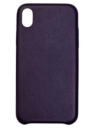 Накладка кожаная (с микрофиброй) ahimsa pu leather case logo для iphone xr- фиолетовый