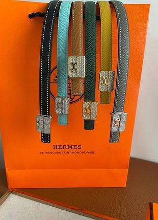 Ремінь пояс hermes тоненький гарна пряжка