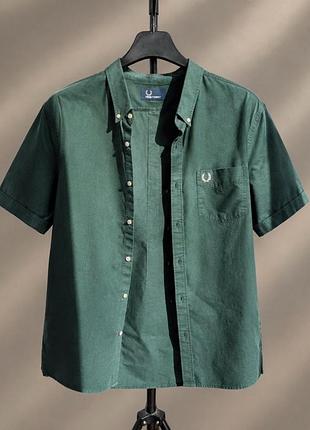 Оригінальна сорочка fred perry short sleeve oxford shirt (m3531) • розмір m