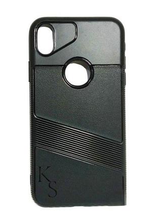 Накладка tpu strip case для iphone xr- чорний