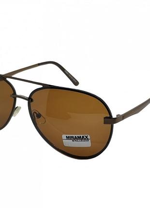 Поляризовані сонцезахисні окуляри miramax 9009 коричневі