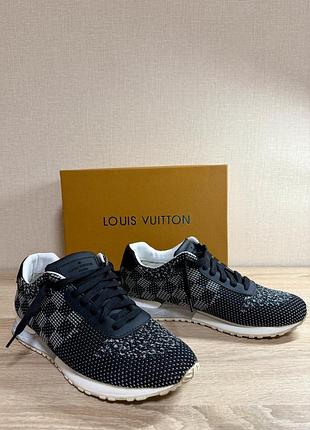 Кросівки louis vuitton трикотаж шкіра