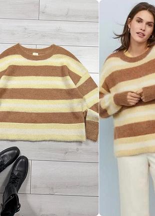 Мохеровий светр оверсайз h&m р.l-xl