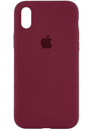 Чехол iphone xr- марсала