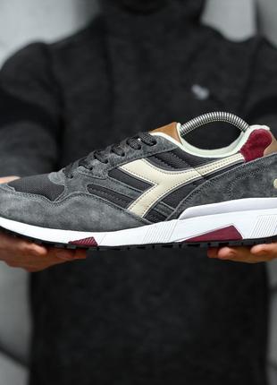 Кроссовки мужские diadora серые/белые (диадора, кросівки)