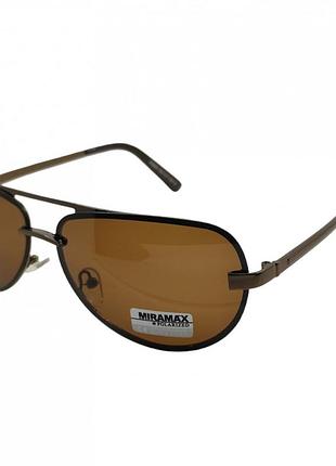 Поляризованные солнцезащитные очки 9008 miramax polarized коричневый