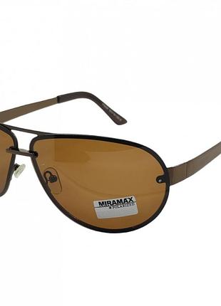Поляризованные солнцезащитные очки 9006 miramax polarized коричневый