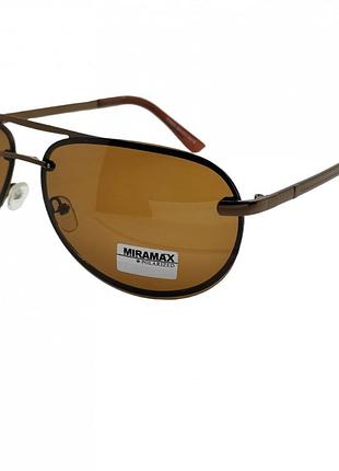 Поляризованные солнцезащитные очки 9025 miramax polarized коричневый