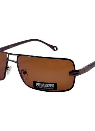 Поляризовані сонцезахисні окуляри polarized 6001 коричневі