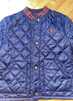 Стильна дитяча стегана куртка-бомбер polo ralph lauren  розмір 4 роки 110 см