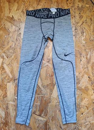 Оригінальні чоловічі спортивні тайстри nike pro tight leggings 859455-010