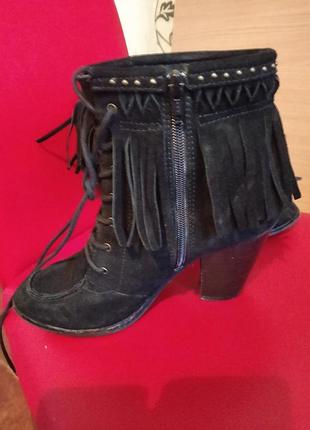 Сапожки замша gianni bini