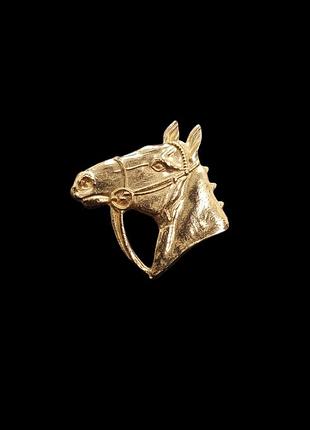 Винтажная брошь, брошка винтаж, винтажная брошка, брошь пин, пин, пен, значок, камея, лошадь, конь, винтаж, бохо