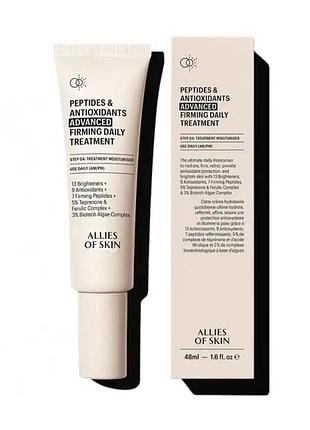 Денний крем для обличчя з пептидами allies of skin peptides & antioxidants advanced firming daily treatment, 48 мл