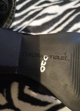 Сапожки замша chelsea violet 3