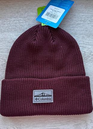 Шапка унісекс columbia бордова