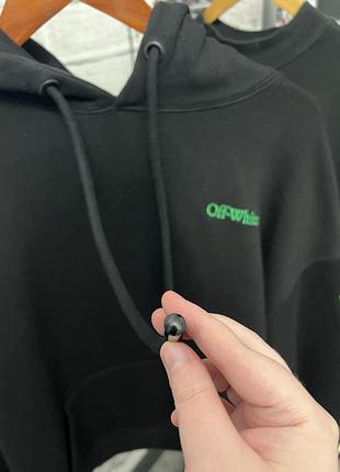Худи off white moon cam black/green arrows плотное 4