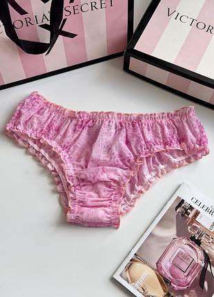 Трусики сіточки лео принт victoria’s secret