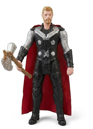 Ігрова фігурка велика тор з сокирою stormbreaker marvel месники 30 см зі звуком і світлом