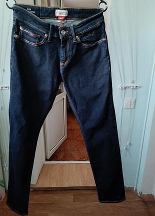 Темно-синие хлопковые джинсы Tommy hilfiger denim. р.30/32