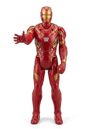 Игровая фигурка большая iron man железный человек в костюме marvel мстители 30 см со звуком и светом
