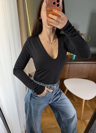 Чорне боді кофта h&m 2