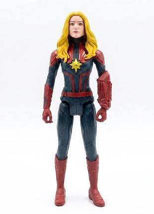 Игровая фигурка большая капитан марвел marvel мстители 30 см со звуком и светом