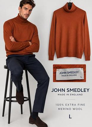 Мужская водолазка john smedley 100% extra fine merino wool р l
