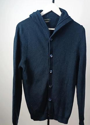 Мужской кардиган с капюшоном massimo dutti