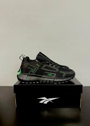 Чоловічі кросівки reebok zig kinetica edge black green | 41, 43–46