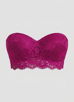 Жіночий мереживний бюстгальтер-бандо primark s фуксія б-1116/8