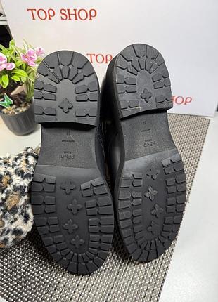 Ботинки кожаные fendi 6
