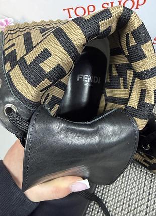 Ботинки кожаные fendi 7