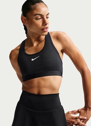Чорний спортивний топ з чашками nike