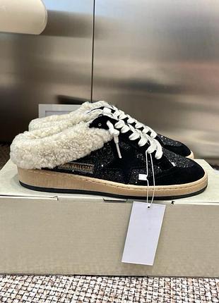 Утеплені кросівки у ст golden goose мюлі
