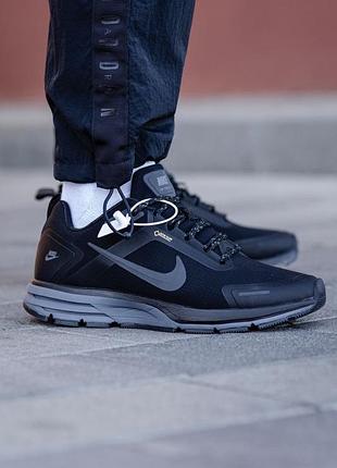 Чоловічі кросівки nike zoom structure 23 gore-tex black/grey (термо) | 41–45