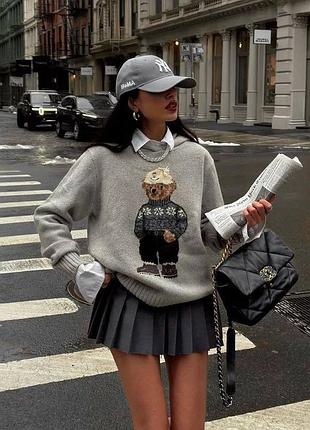 Отримали худі з ведмедиком🧸худі ralph lauren  дуже мягенький  ведмедик — вишивка  90% вовна, 10% кашемір
