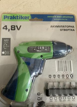 Аккумуляторная отвертка “praktiker”. 2
